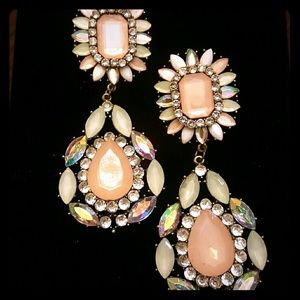 Stunning Wedding / Pageant Statement Earrings